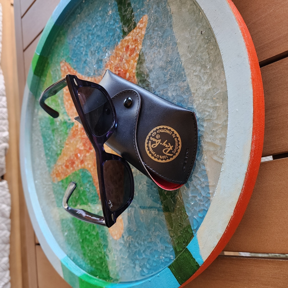 Ray-Ban Blue Unisex Sunglasses with Case